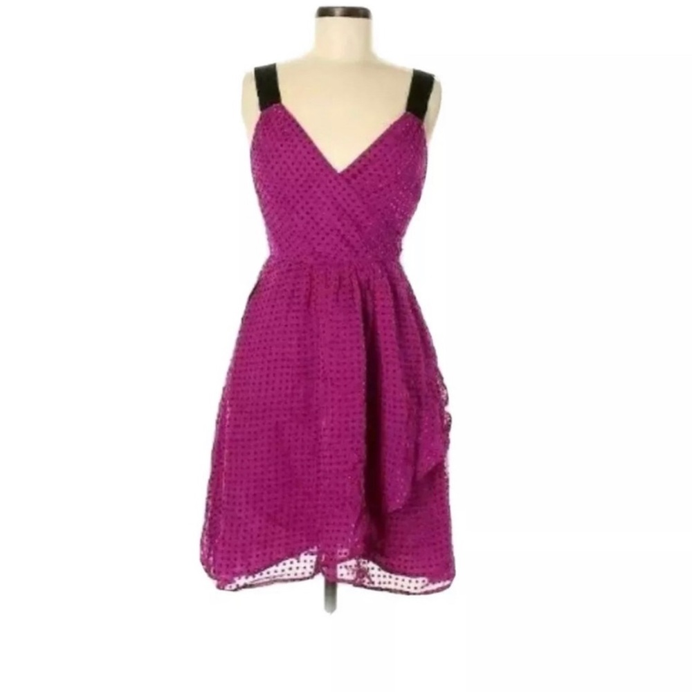 COPY - Frock by Tracy Reese Purple Swiss Dot Dress sz 0